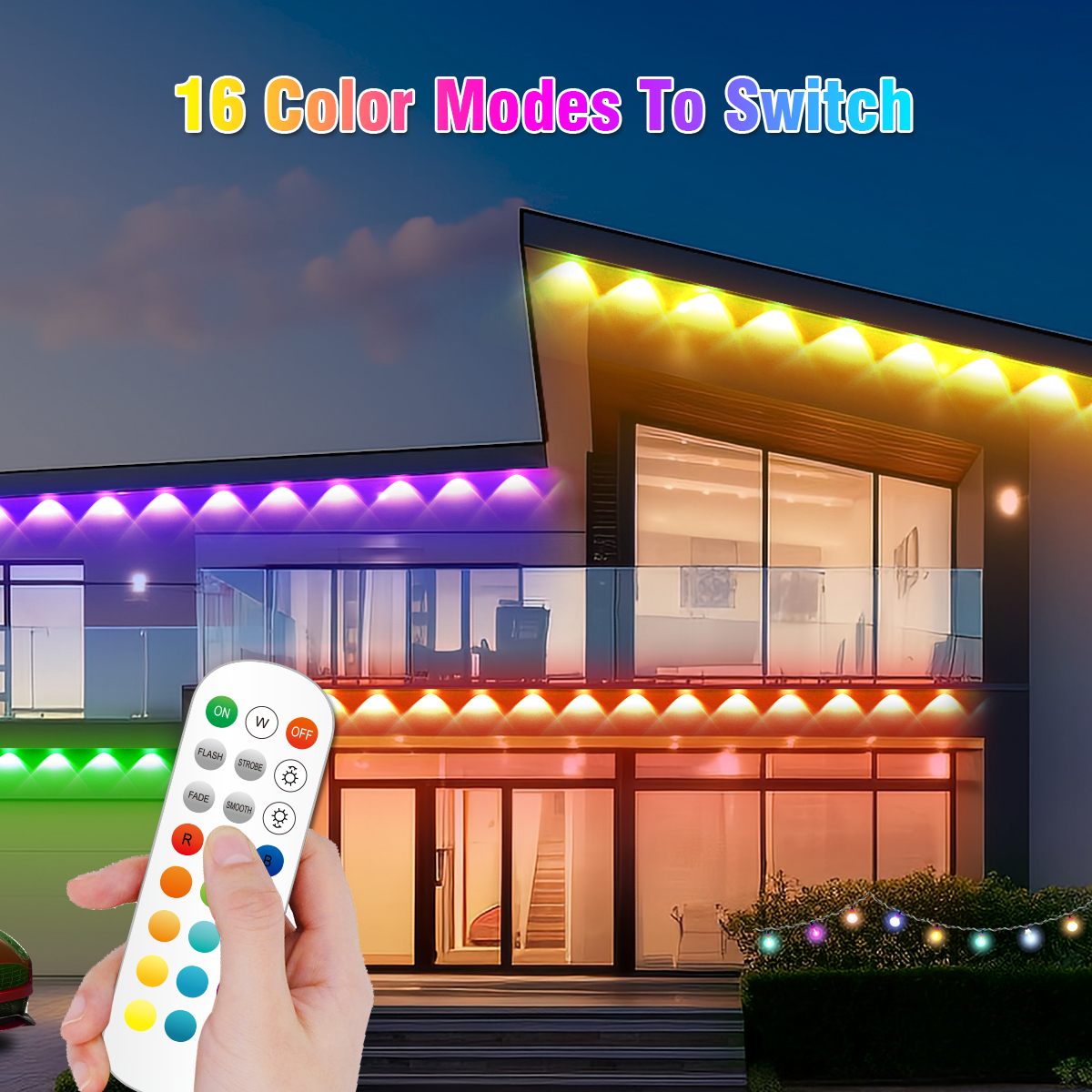 HCP044 蓝牙RGB屋檐灯